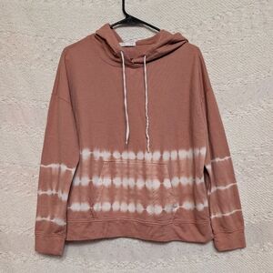 BeachLunchLounge Women's Tate Top Hoodie Sweater Desert Rose White Size Medium